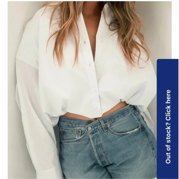 PARKE bubble down top in poplin - Picture 4 of 6